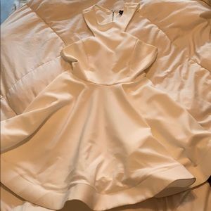 White prom short prom dress